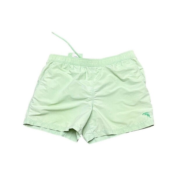 Carribean Swimwear Mint Green Mesh Lined Swim Shorts XL nylon 90s Y2k - Picture 2 of 11